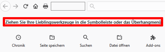 Werkzeug Firefox